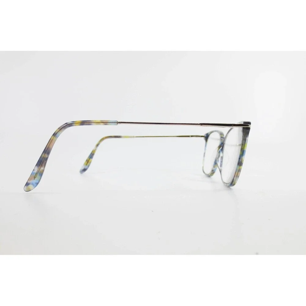 JF Rey Eyeglasses Blue Yellow Tortoise Cat Eye Frames France 52-16-135 37621